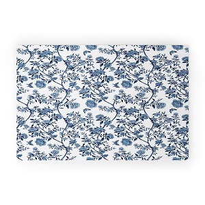 Evanjelina & Co Chinoiserie Classic Blue 30" x 20" Welcome Mat - Society6 - 1 of 3