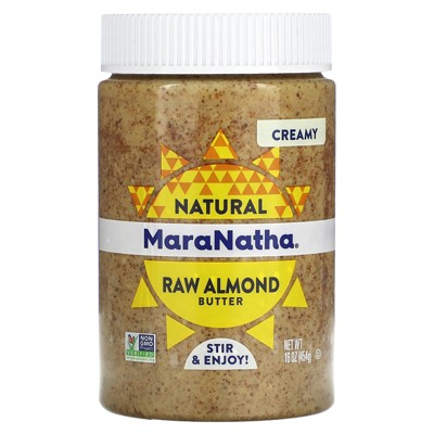 Photo 1 of \MaraNatha Natural Raw Almond Butter, Creamy, 16 oz (454 g) exp date 11/15/2024