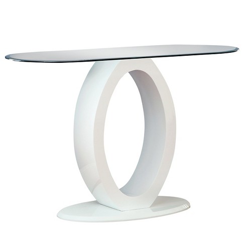 Bent Glass Sofa Table Extra White 12mm Thick Glass