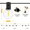 Ollny 25FT G40 Outdoor String Lights (13 Bulbs, IP45 Waterproof, Connectable, 1 Spare Bulbs) - 4 of 4