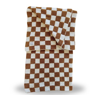 Image of Zalamoon Checkered Baby & Toddler Blanket For Your Diaper Bag, Stroller, Tummy Time and Nursing