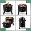 Karl Home Kamado Portable 144 Square Inches Smoker & Grill - 4 of 4