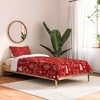 Pimlada Phuapradit Christmas village Red Comforter + Pillow Sham(s) - Deny Designs - 2 of 3