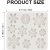 JDICTION 2pcs Snowflake Silicone Fondant Molds for Baking Christmas Chocolate Candy and Cake Decorations - 2 of 4