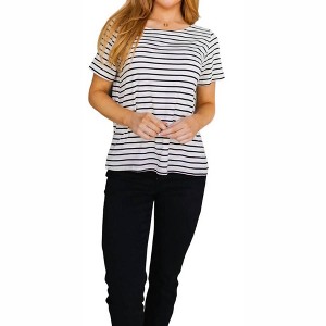 Women's You're My Sweetheart Striped Top - Sew In Love - 1 of 4