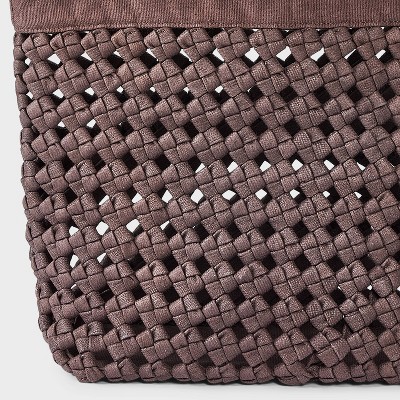 Universal Thread Waxed Cotton Woven Cord Tote Bag - Universal Thread™ Brown — фото 4