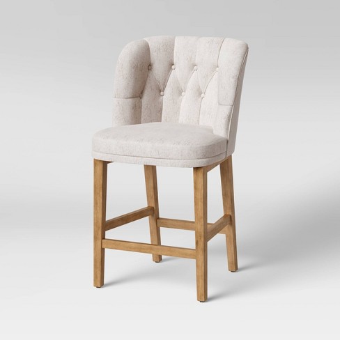 Tufted bar stools on sale with arms