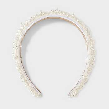 White Pearl Headband - Ivory