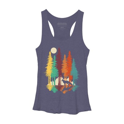 Women's Design By Humans Forest Fox By clingcling Racerback Tank Top