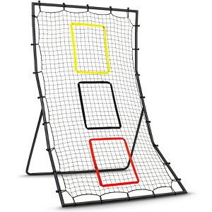 GoSports 6 x 4 ft Baseball & Softball Pitching and Fielding Training Rebounder - Pitch Back Net with 3 Target Zones - 1 of 4