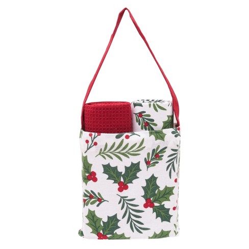 C&F Home Holly Spring Berry Towel & Tote Bag Gift Bundle S/3 - image 1 of 4