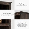 5 Tier Book Shelf, Farmhouse Book Case with Shelf Storage, Wooden Bookshelves for Living Room, Home Office - 2 of 4