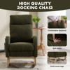 NicBex Accent Rocking Chair,Teddy Nursery Glider Rocker with Side Pocket,Comfy Armchair with Extendable Footrest,Headrest for Living Room - 4 of 4
