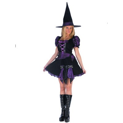 Halloween Express Womens' Witch Purple Punk Costume XXL