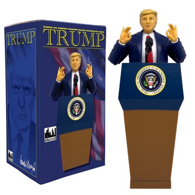 President Trump Talking Figure With Deluxe Articulation & Podium