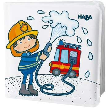 HABA Magic Bath Book Fire Brigade - Wet the Pages to Reveal Colorful Backgrounds in Tub or Pool