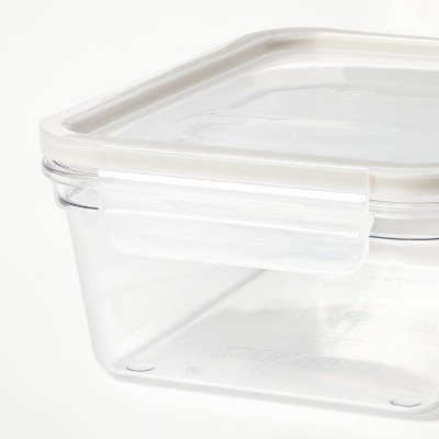 (3) 14 Cup Tritan Plastic Rectangle Food Storage Container Clear - Figmint™: Stackable, Freezer & Microwave Safe