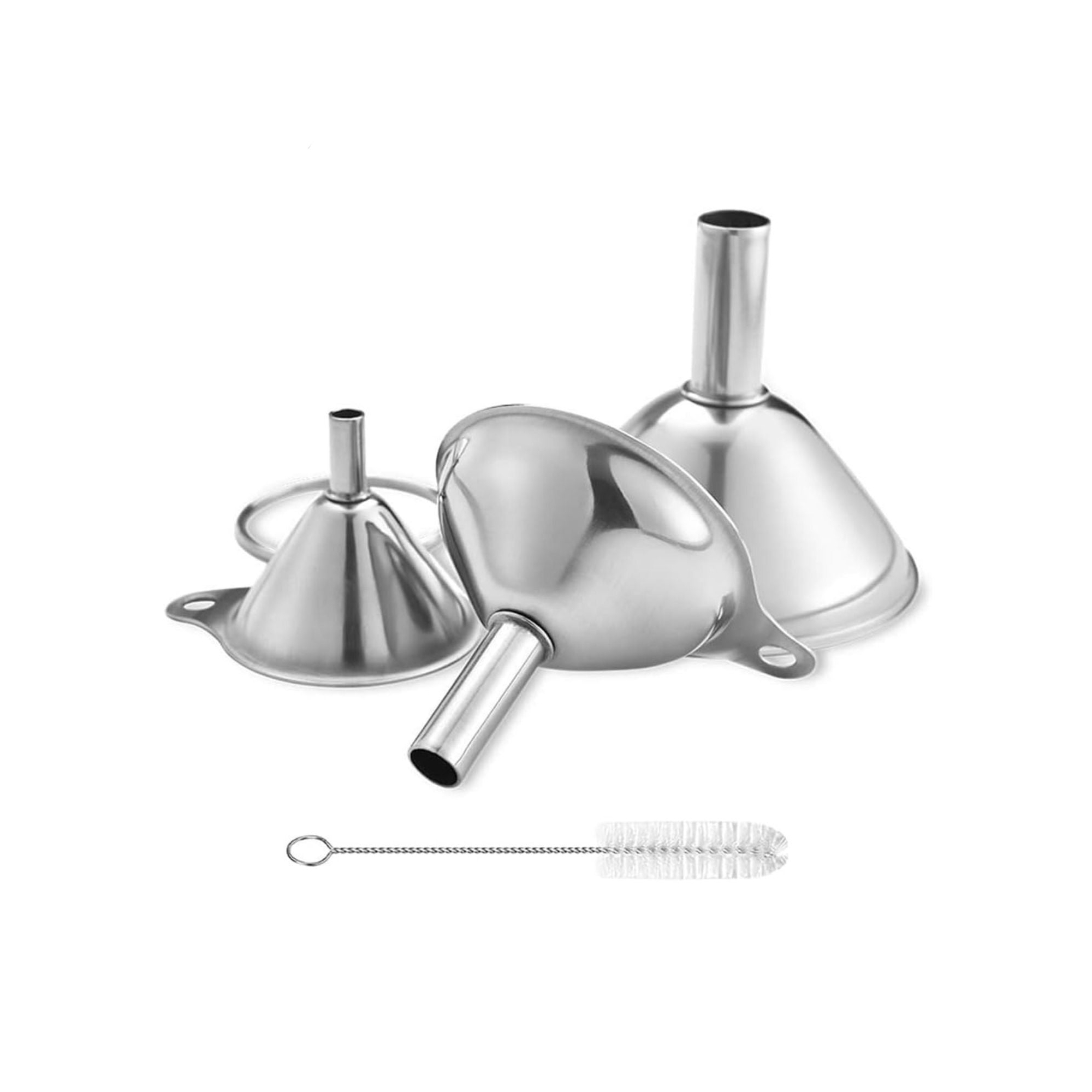 Home Collection Stainless Steel Funnel Set of 3