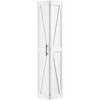 Solid Core White Finished Pine Wood Bi-fold Door with Hardware - 2 of 4