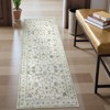 Lahome Vintage Vine Center Full Coverage Short Pile Velvet Rectangular Indoor Area Rug - 4 of 4