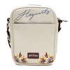 Harry Potter Vegan Leather Round Crossbody Bag with Adjustable Straps, Hogwarts Floral Fantasy Off White - 3 of 4