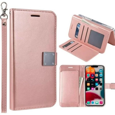 Entronix Case Compatible with Galaxy S25 - Foldable Leather Wallet, Card Holder & Lanyard