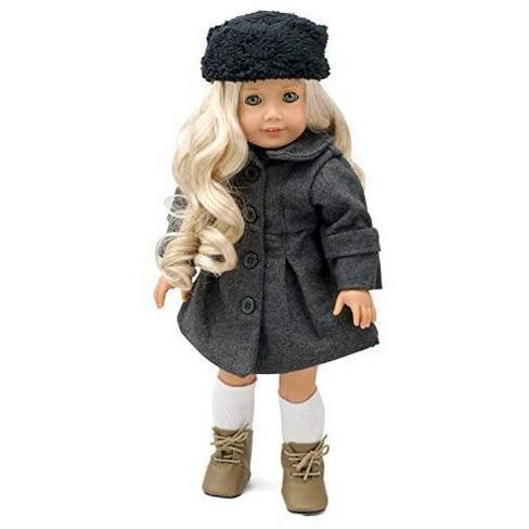 Dress Along Dolly Winter Coat Jacket & Hat Outfit For American Girl Doll :  Target