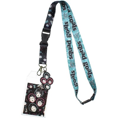 Jujutsu Kaisen Sukuna Id Badge Holder Lanyard W/ Pendant And Collectible  Sticker Black : Target