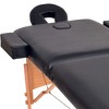 vidaXL 2-Zone Folding Massage Table 3.9 in. Thick Black - 4 of 4