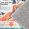Vintage Style Area Rug - Machine Washable, Non Slip, Low Pile Lightweight Print, for Living Room, Bedroom, Dining Room, and Home Office - 4 of 4