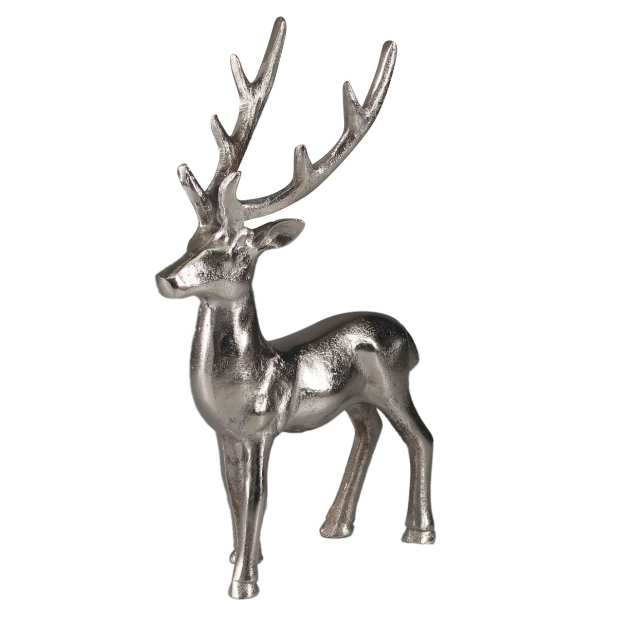 Saro Lifestyle Decorative Reindeer Figurine - Sculpted Holiday Tabletop Accent, Rustic Seasonal Decor for Shelves, Mantels and Festive Displays - thumbnail 5