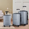 Luggage Sets 3 Piece, Expandable Hardshell Suitcase Set With 3-level Telescopic Handle, TSA Lock (20"/ 24"/ 28") - 2 of 4