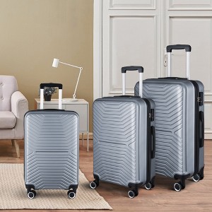 3 Piece Hardside Luggage Set with 360° Spinner Wheels, TSA Lock, Expandable 20"/24"/28", Lightweight Durable Suitcases with Corner Protection - 1 of 4