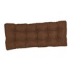 Blazing Needles, 46-inch by 19-inch Tufted Solid Outdoor Spun Polyester Loveseat Cushion - 3 of 3