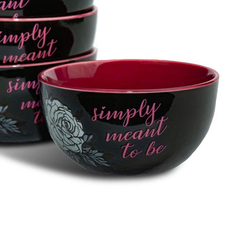 Seven20 OFFICIAL Nightmare Before Christmas Ceramic Bowl | Feat. Jack & Sally | Set of 4, 2 of 7