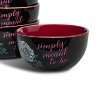 Seven20 OFFICIAL Nightmare Before Christmas Ceramic Bowl | Feat. Jack & Sally | Set of 4 - image 2 of 4