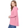 Woman Within Plus Size Pleat-Back Swing Hoodie Sweatshirt - 4 of 4