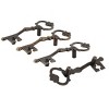 Unique Bargains Kitchen Drawer Door Vintage Style Key Shaped Cabinet Pulls 4.7"x 1.6" x 0.8"(L*W*H) Bronze Tone 4 Pcs - 3 of 3