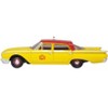 1960 Ford Fairlane Sedan "NYC Taxi" Yellow with Red Top and Interior 1/87 (HO) Scale Diecast Model Car by Oxford Diecast - 2 of 4