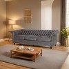 3-Seater Sofa With Rolled Arms And Curved Backrest,Comfortable Couch Sofa,Upholstered Sofa For Living Room,Bedroom-Cuddlewood - 3 of 4