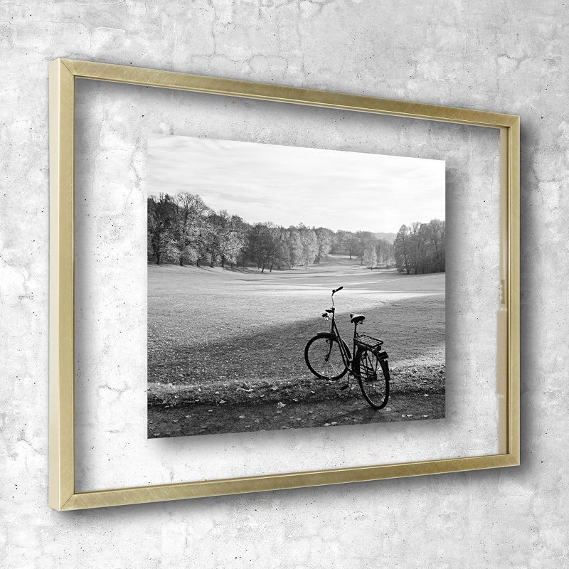 15.6&#34; x 11.5&#34; Float Thin Metal Gallery Frame Brass - Threshold&#8482;, 5 of 14