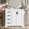 TIRAMISUBEST 36" Modern Bathroom Vanity with Ceramic Sink, Bathroom Vanity Cabinet with 2 Soft-Close Doors, Adjustable Shelf & 3 Drawers - 2 of 4