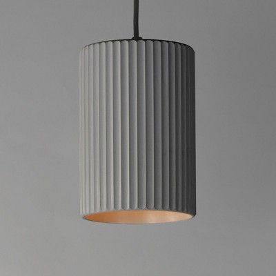 Gray Mini LED Pendant Light with Glass Diffuser