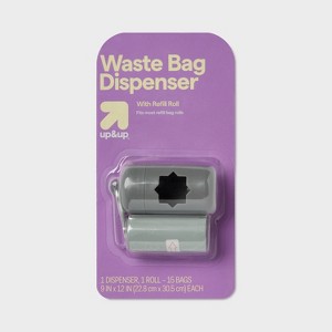 Dog Waste Bag Holder - 1Roll/15ct - up&up™ - 1 of 3