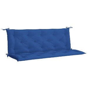 vidaXL Indoor/Outdoor Bench Cushions 2 pcs, Non-slip, Water-Repellent, Blue 59.1"x19.7"x2.8" - 1 of 4