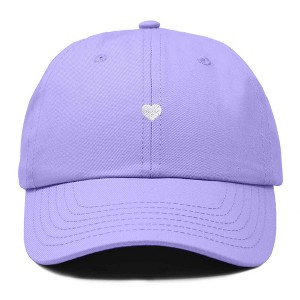 Dalix Heart Embroidered Cotton Summer Outdoor Baseball Cap Dad Hat Womens - 1 of 4
