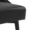 Bentwood and Leather-Look Polyester Mid-Century Modern Colfax Side Chair (Set of 2) with Tapered Metal Legs and Fabric Seat and Back - 3 of 4