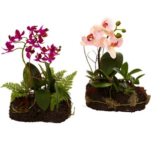 Nearly Natural Orchid Island (Set of 2) - 1 of 1