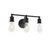 Elegant Lighting Serif 3 light black Wall Sconce - 4 of 4