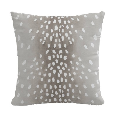 Polyester Square Pillow In Fawn Gray - Skyline Furniture